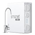 SMONET Tankless Reverse Osmosis System: 7 Stages Reverse Osmosis Water Filter 600 GPD with Smart LED Faucet Under Sink RO Water Filtration Systems for Whole Home 2:1 Pure to Drain NSF 58/372