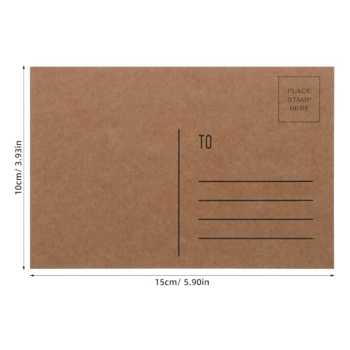 Cartes postales vierges kraft 10x15 Kisangel pour anniversaire