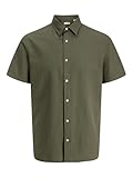 Jack&Jones Plus Chemise pour adolescent, coupe normale, col de chemise, manches courtes