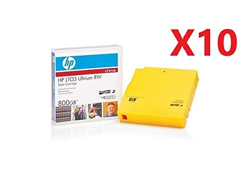 Image of HP LTO 3 Blank Data Cartridge Pack - 10 Count Gold Tape Cartridges