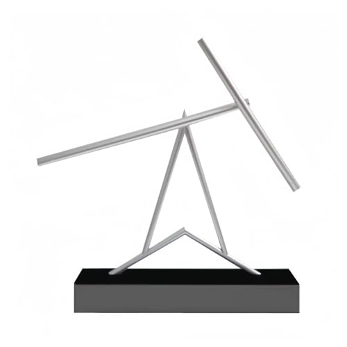 XPPXニュートン振り子、デスクトップアクセサリー、航空アルミチューブ、カオス、永久運動機械の装飾品、創造性、ビジネスギフト、家庭用家具装飾に適し 反重力概念を含む (A字型アイアンマンテーマベース(バッテリー))