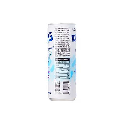 LOTTE Milkis Soda Beverage, 8.5 Fluid Ounce (Pack of 6)