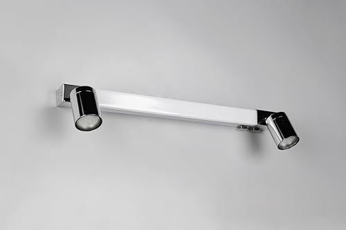 Trio Leuchten LED Badezimmer Wandleuchte Enrico 281470306, Metall Chrom, 6.5 Watt LED, exkl. 2x GU10, Lichtfarbe einstellbar