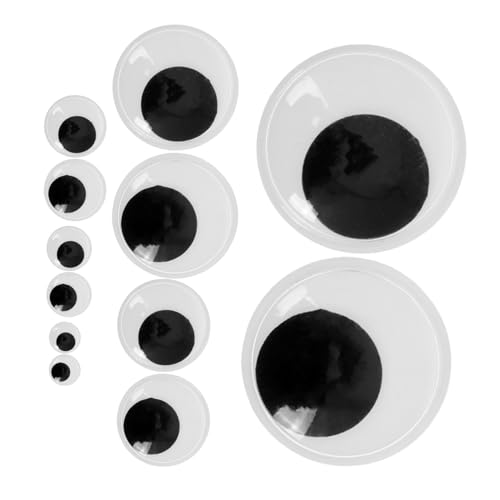 KOMBIUDA Boys and Set of Mini Googly Eyes Black White for DIY Projects Doll Making and Scrapbooking
