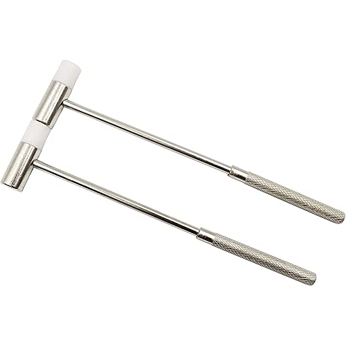 CENPEK 2 Pack Jewelers Dual Head Hammer Small Metal Hammer Steel Handle Small Watch Hammer Set for Leather Crafts Jewelry Hammer - Image 4