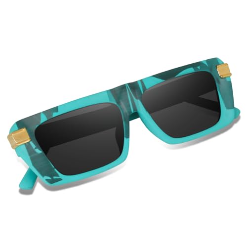 Image of Dervin UV Protection Rectangular Sunglasses for Men and Women