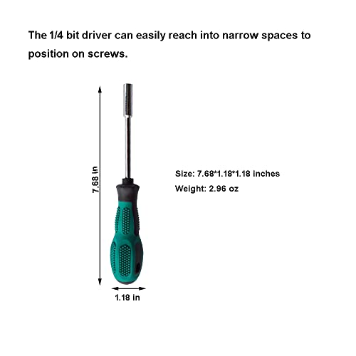 PANSHIYON Bit Driver,3 Pieces 1/4-Inch Strong Magnetic Bit Holder Handle, 1/4...