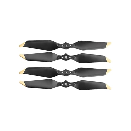 4/8 Piezas compatibles con hélices de bajo Ruido 8331 compatibles con Drones Mavic Pro, repuestos, Accesorios de Cuchillas Plegables, ala(Gold 4pcs-2-blade)