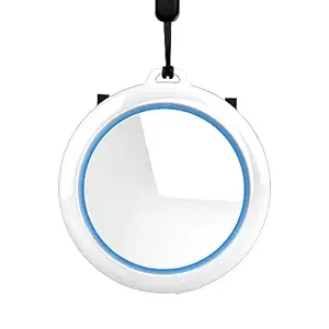 F FABOBJECTS Portable Air Purifier Small Air Filter Negative Ions Generator 30M/cm3 Low Noise Dual Negative Ion Outlets Multipel Modes Adjustable with 250mAh Battery Built in