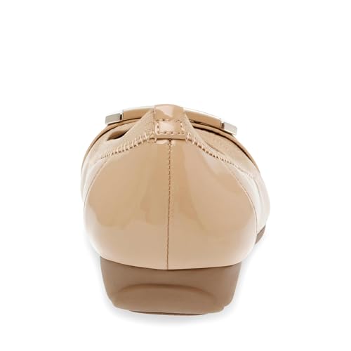Image of Anne Klein Uplift Flats for Women - Textile Upper and Lining - Stretch Collar - 90 Flexibility - Square Cap Toe