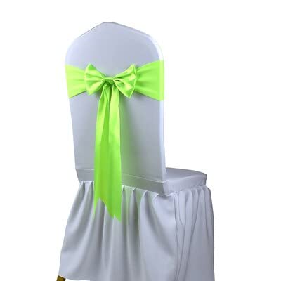 25 Stück Satin Spandex Stuhlhussen Band Bänder Stuhl Raffhalter für Party Bankett Dekor Hochzeit Dekoration Knoten Stuhl Schleife Schärpen
