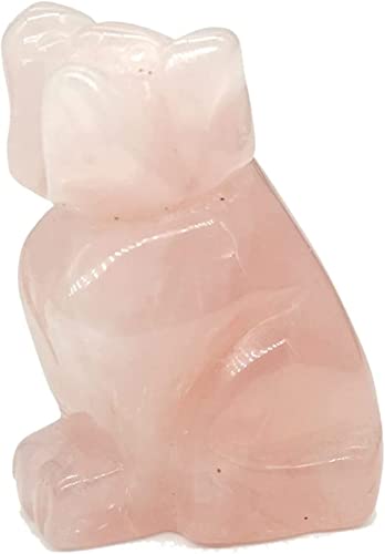 Figura de Cuarzo Rosa y Búho de Amatista JCAKES de 1.5 Pulgadas 2