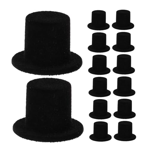 SUPVOX 30 Piezas De Mini Sombreros De Copa para Manualidades Sombreros De Muñeco De Nieve De Cumpleaños para Muñecas De Fiesta De Cumpleaños De