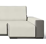 cubre sofas chaise longue baratos FÁCIL COLOCACIÓN - Primero debes medir tu sofá o sillón de ancho, sin contar los reposabrazos. Tejido totalmente reversible, puedes usarlo de igual forma por las dos caras. Contiene gomas ajustables en la parte posterior para un mejor ajuste al sofá