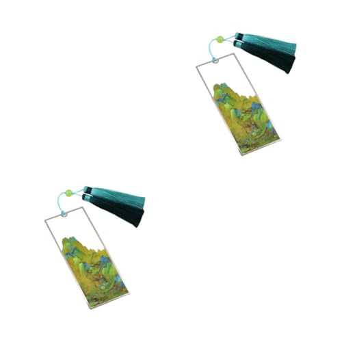 Marqueurs de page de livre Mandarine jojofuny, lot de 2 balises de lecture souples et durables