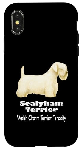 Sealyham Terrier Dog Welsh Charm Terrier Tenacity �y�b�g�t�@�� �X�}�z�P�[�X iPhone X/XS �p