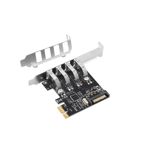 Efficient 4 Port USB3.0 PCIe Extension Card for Laptop