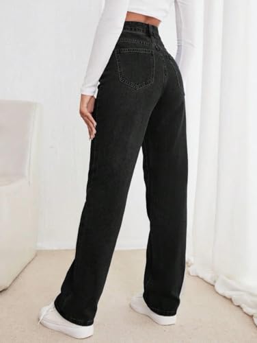 Image of KOTTY Women's Relaxed Fit Solid Comfortable and Strechable Jeans