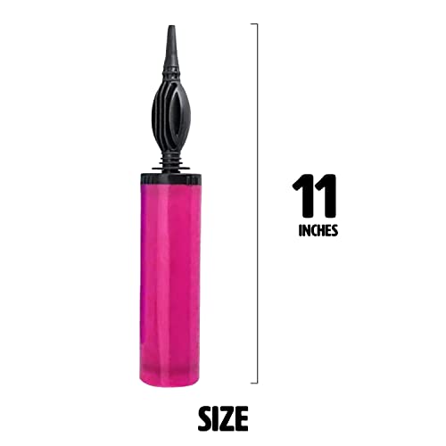 Just Party Hand Held Balloon Air Pump Party Decoration Item for Birthday/Anniversary/Party Decoration, Assorted Colour