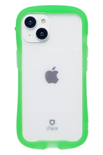 iFace Reflection Neo iPhone 15/14/13 ケース クリア 強化ガラス (クリアグリーン)【アイフェイス iphone15 iphone14 iphone13 ケース カバー スマホケース 透明 黄変防止 耐衝撃 ストラップホ