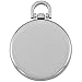 Gotham Men's Silver-Tone Ultra Thin Railroad Open Face Quartz Pocket Watch # GWC15026S