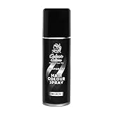 Colour Culture Hair Colour Spray 125ml-Black, Temporary Coloured Hair Dye, Hurtless Easy Wash-Out Hairspray, Washable Hair Colour Spray for Halloween & Theme Party, Fancy Dress Up, For Kids Adults