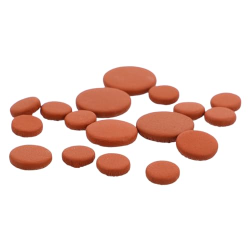 Levemolo Sound Hole Pads Set 17pcs Leather Pads Repair Kit for Comfortable for Professional Use