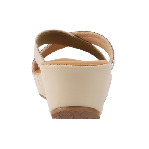 Image of Metro Women Wedge Heel Comfort Slip-on Sandal