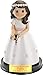 Figura NIÑA para Pastel (Tarta) DE COMUNIÓN con Libro Y Rosario Medida 15 CM. Pesonalizada