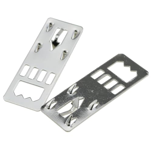 Image of DGZZI 50PCS 39x14mm Metal Concealed Hanging Connecting Piece Quick and Easy Fix Wall Hooks Nailess Picture Frame Hardware Accessories for Foam Board and Prints