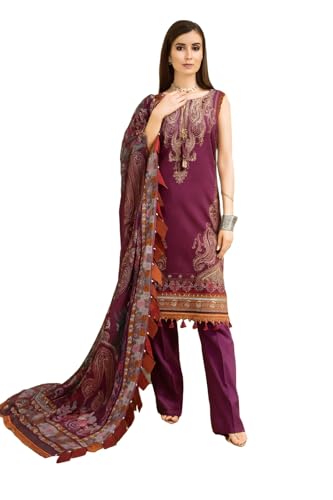 Image of SAMREEN TEXTILE Women's Cotton Floral Printed Unstitched Salwar Suit Dress Material With Dupatta