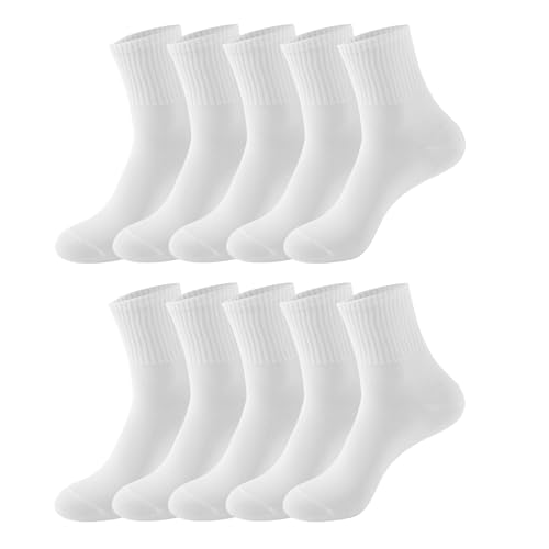 Athletic Crew Socks for Men, Soft and Breathable Mid-calf Socks Men Women