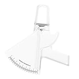 PACKOVE Fat Measure Caliper Tester Tape for Men Women Easy Measurement for Fitness Tracking Sturdy Spring Mechanism White Color