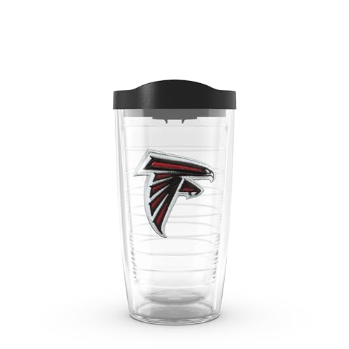 Image of Tervis Made in USA Double Walled NFL Atlanta Falcons Insulated Tumbler Cup Keeps Drinks Cold & Hot, 16oz, Primary Logo