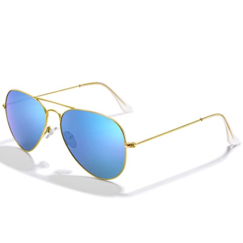 CARFIA Classic Ultra-Lightweight Polarized Sunglasses for Women Men UV Protection Retro Cool Pilot Driving Sun Glasses