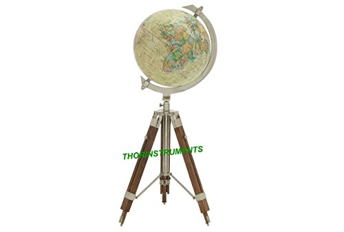 Vintage Style World Nautical Globe Table Top Office Globe With Stand Rustic Vintage Home Decor Gifts