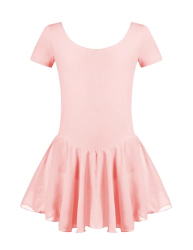 Untlet Ballettkleid Mädchen Kinder Kurarm Ballettanzug Ballett Trikot...