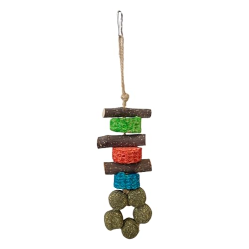 Juguetes para masticar chinchilla - Juguetes para rechinar los dientes | Rueda giratoria para accesorios de jaula, muñeca chinchilla para jaula, muñeca masticadora de hámster, mordedor saludable,