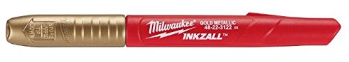Milwaukee Inkzall fine point marqueur Noir, Or et Argent Bundle