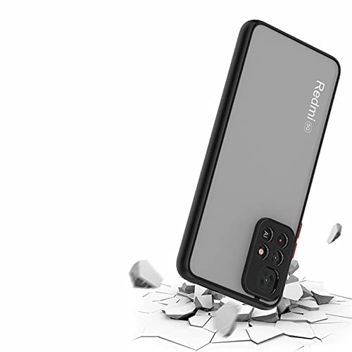 Image of Back Case Cover for Redmi Note 11T 5G Back Cover Shockproof Camera Protection Anti-Slip Grip PC TPU Smock Back Cover for Redmi Note 11T 5G (Black)