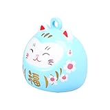 Winkekatzen Motiv Charm Glücksbringer, japanischer anhänger, Omamori glocken hergestellt aus sicherem, hochwertigem, langlebigem Material und tragbar.