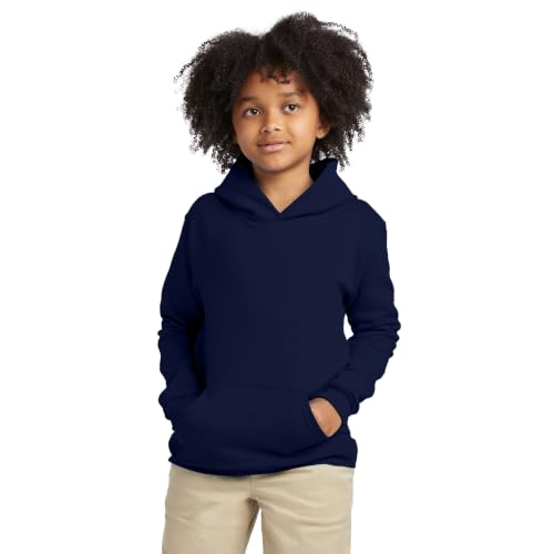 Image of Hanes Boys' EcoSmart Fleece Hoodie, Hooded Sweatshirt for Boys, Pullover Sweatshirt