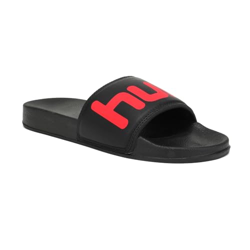 Image of hummel CHUNK MEN SLIDERS Comfortable Cushioned Sole Arch Support Durable Lightweight Flexible Trendy Style Flip flops and Slippers Slides for Men Daily use Chappal