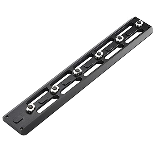 SHINEWEE Arca Dovetail Rail for M-LOK System – Quick-Release Tripod Mount Adapter | Compatible with Arca-Swiss/RRS Standards | Lightweight Aluminum Hunting Accessory | 6-Slot Interface