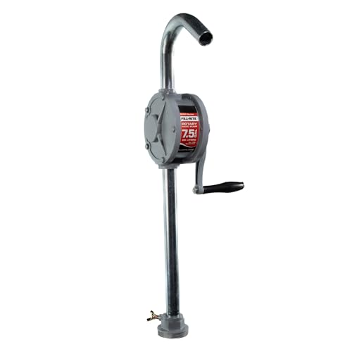 Fill-Rite SD62 Hand Fuel Transfer Pump, 7.5 Gallons per 100 Revolutions, 3/4" NPT Ports, 2" Bung Mount, Cast Iron Manual Pump with Aluminum Spout &amp; Steel Suction Pipe