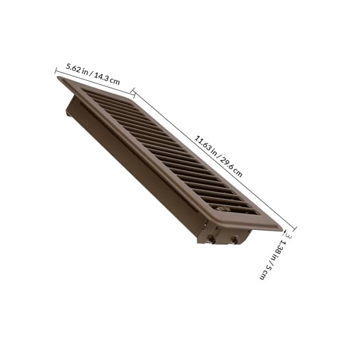 Grille d'aération contre l'humidité au sol en fer marron solide
