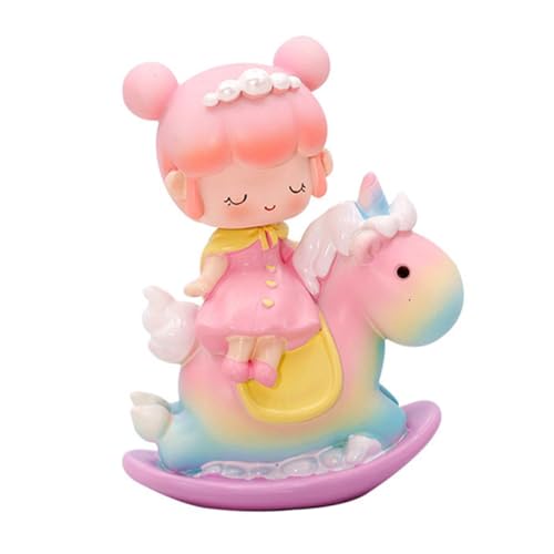 QUMIIRITY 1 pieza Adorno de Unicornio para Pasteles Decoración de Cumpleaños Infantil Colores y Accesorio de Fiesta