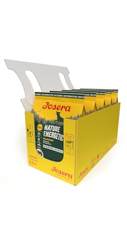 JOSERA Nature Energetic (5 x 900 g) | Adult | Premium Trockenfutter für ausgewachsene & sportliche Hunde | Geflügel & Erbsen & Süßkartoffel - ohne Kartoffel | getreidefrei | Hundefutter | 5er Pack