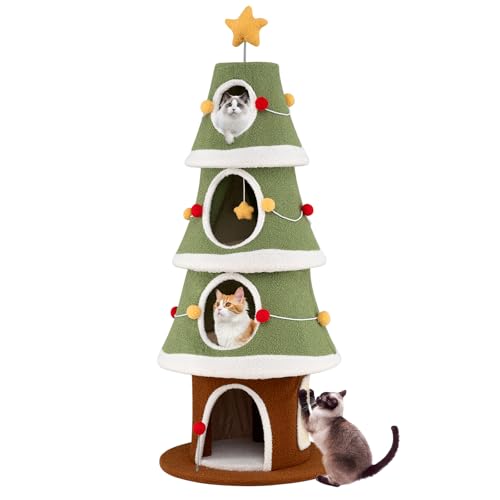 PETSITE 61 Inches Cat Christmas Tree