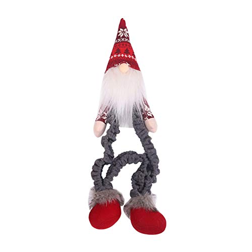 Computer Monitor Abdeckung Computer Fall Weihnachten Cartoon Dekorationen für Home Mall Office Fotografie Weihnachten Neujahr (Roter Hut)